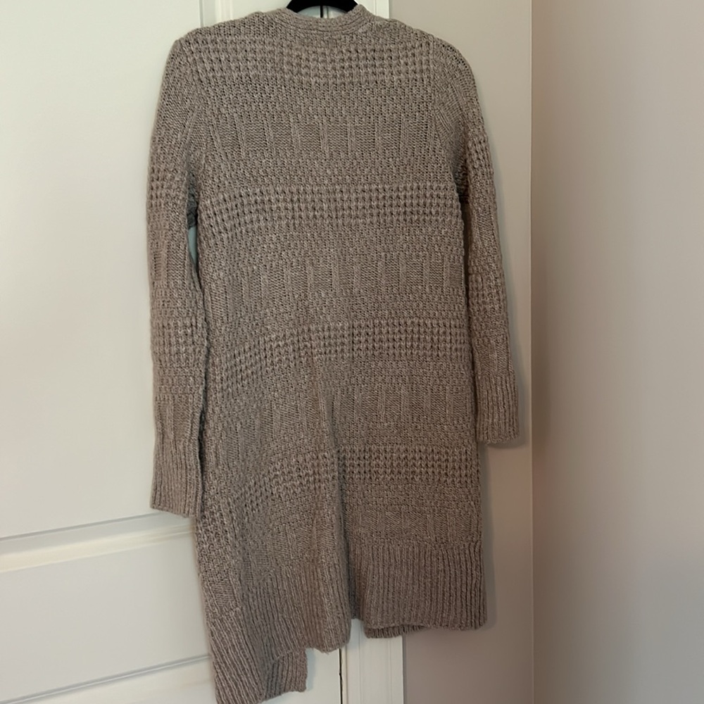Universal Thread, Gray Knit Cardigan Pocketed Swe… - image 3